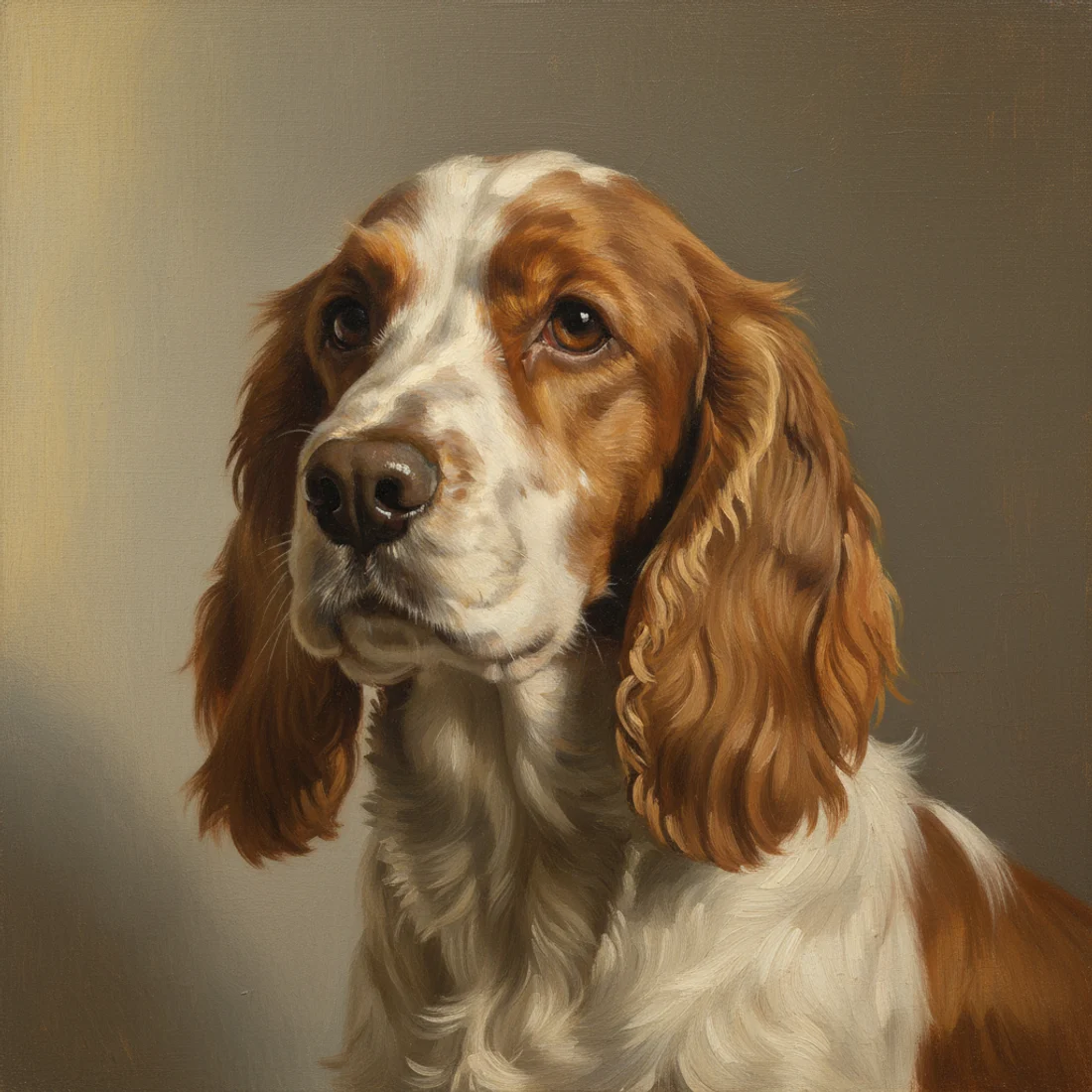 An oil painting portrait — Old Master technique